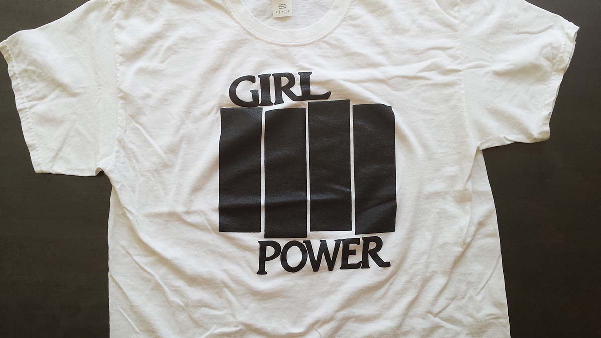 LOOSIES 'Girl Power' t-shirt (Black)