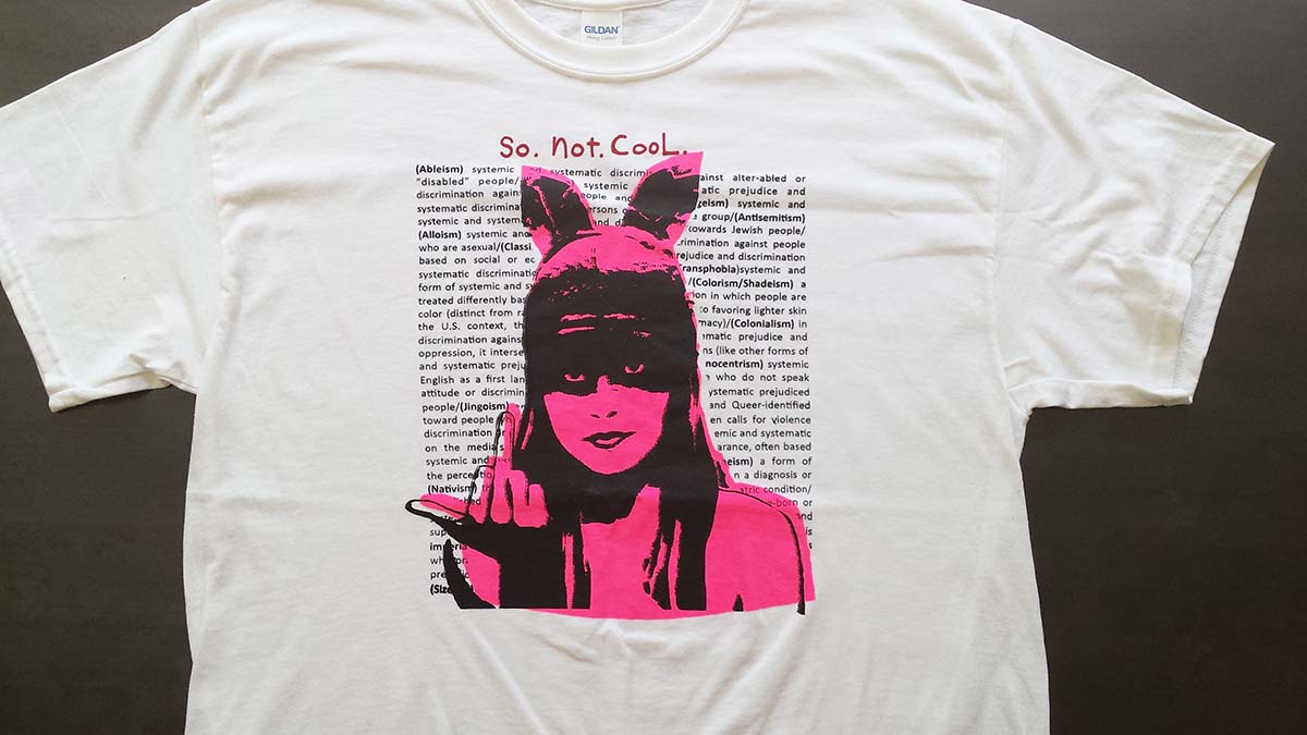 LOOSIES Nightmare 'So.Not.Cool.' t-shirt (Pink)