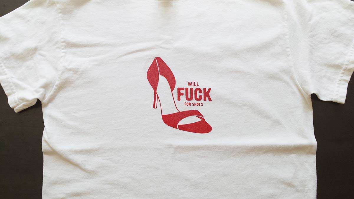 LOOSIES 'Red Shoes' t-shirt 