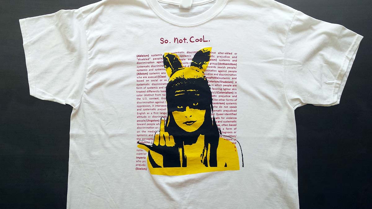 LOOSIES Nightmare 'So.Not.Cool.' t-shirt (Yellow)